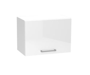 Meuble Haut De Cuisine BELINI SGP2-60 - Dimensions 60x72x29,6 Cm - 2 Portes, étagère Incluse - Blanc Très Brillant, Poignées Métal - Qualité Premium