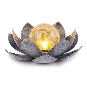 BALISE - BORNE SOLAIRE  Lampe d'extérieur fleur de lotus solaire
