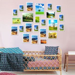 Nouveau /"memories/" multi photos support famille photos mural cadre blanc cadeau uk