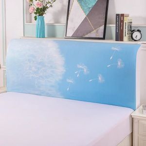 TÊTE DE LIT Housse de tête de lit extensible bleue pour décora