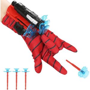 Set De 2 Gants Lanceur Spider – Avec 6 Fléchettes Ventouses – Cosplay Héros – Jeu De Rôle Enfant – Cadeau Anniversaire