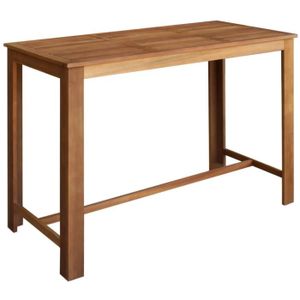 MANGE-DEBOUT Table haute - &MONDE4211Ergonomique - Bois d'acaci
