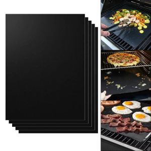 Smartlife Ensemble De Tapis De Barbecue Grill Sergeant Les Fumoirs Et Les Fours /à Propane 5 Tapis R/éutilisables Pour Grillades Au Charbon Et /électriques Compatible Avec Les Grils Au Gaz Naturel