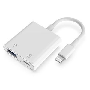 Adaptateur Lightning vers USB pour caméra OTG pour iPhone/iPad,Compatible  avec USB 3.0,avec port de charge rapide.Connectez facilement lecteurs de  carte,claviers,souris,clés USB et contrôleurs de jeu : : High-Tech
