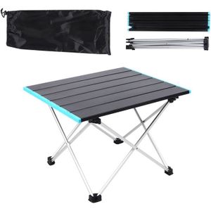 TABLE DE CAMPING Table Pliante Camping, 56 x 40cm Aluminium Portable Folding Table, Extérieure Portative Mini Carree Petite Table, pour Les Activités