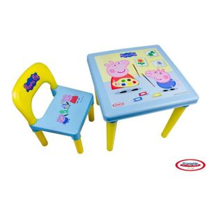 TABLE JOUET D'ACTIVITÉ PEPPA PIG - Table D'activités + Set créatif