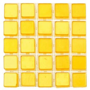 Tesselle GLOREX Mosaïque acrylique 119 pièces 5 x 5 mm jaune