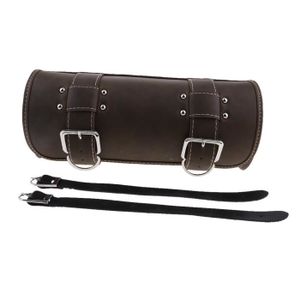 pour Moto v/élo Moto c/ôt/é /étui Cuir Marron c/ôt/é Pochette sacoches de Selle sacoches 2 sachets