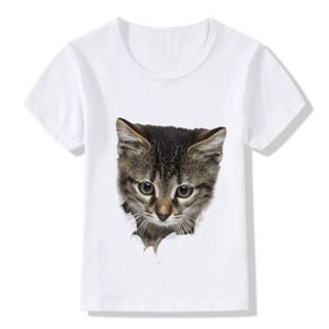 T-SHIRT T shirt Garçon et T shirt Fille 3D chat Manches Co