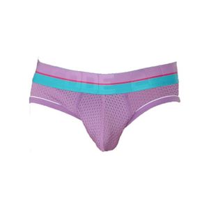 CULOTTE - SLIP CODE 22 - Sous-vêtement Hommes - Slips Homme - Bright Mesh Brief Grape - Rose