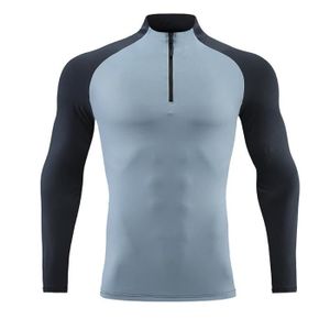 2 Pack Tee Shirt Compression Homme Maillot de Corps Running Sport Baselayer  Manches Longues Noir et Bleu Noir - Cdiscount Sport