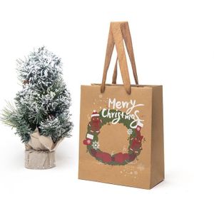 Sac Cadeau Merry Little Christmas - Kraft- Lot De 3 – La Boite à Dragées