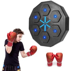SAC DE FRAPPE Music boxing machine Avec gant de boxe enfant Tapis de frappe amusants pour entraîneur de boxe, adaptés aux exercices à domicile