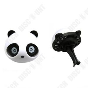DÉSODORISANT AUTO TD® Nouveau 1 Pack de 2 Forme Tête de Panda Cute Voiture Parfum Désodorisant Auto Accessoires Noirs pour Voitures Fun Mignons Déco
