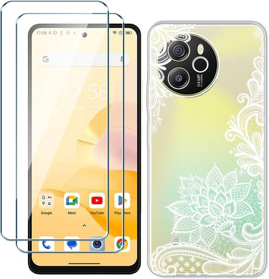 KJYFOANI 4 Pezzi Pellicola Protettiva in Vetro Temperato per Blackview Shark 8 (6.56), Durezza 9H, Anti-Impronte, Senza Bolle, Ultra Trasparente Resistente Anti Graffio Pellicola Prottetiva