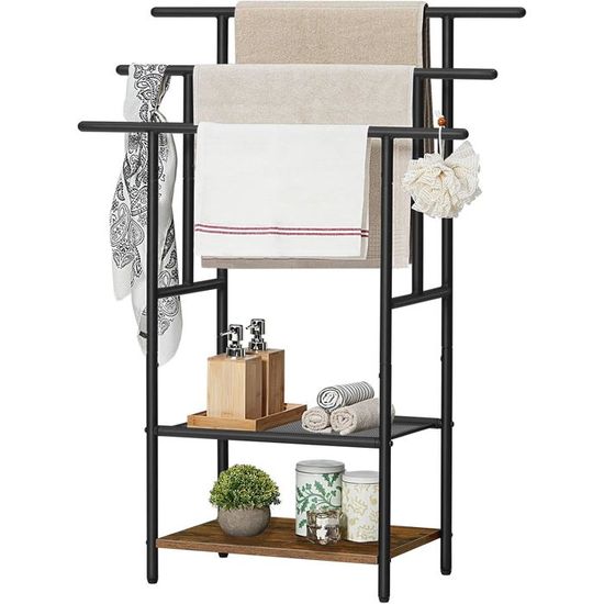 Porte-serviettes Bambou Sur Pieds - Porte serviette