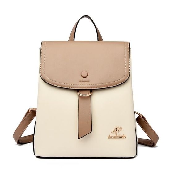 Sac a dos simili cuir femme sale