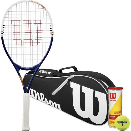 Lot De 2 Raquettes Wilson XL + 3 Balles – Hyper Control, Technologie V-Matrix, Alliage AirLite, Pour Débutants Et Loisirs