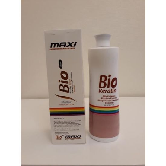 Kératine Brésilien Lissage Brésilien maxi bio SANS FORMOL et à la Kératine  1 000 ML - Cdiscount Au quotidien