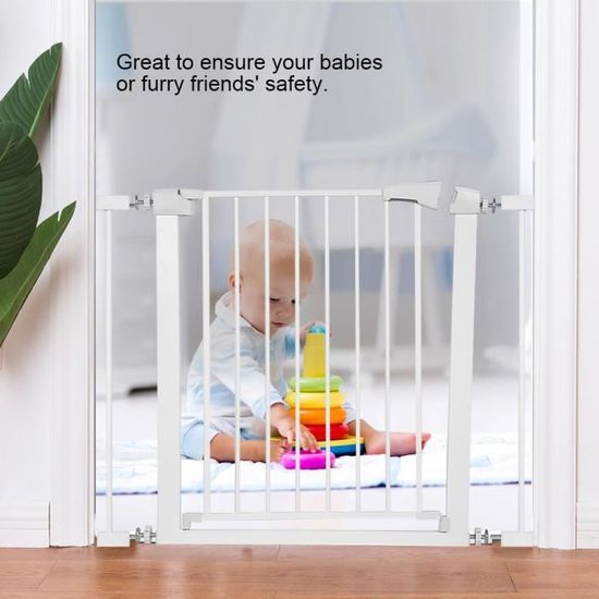 Barrière de sécurité bébé réglable pour porte de 75 à 96 cm