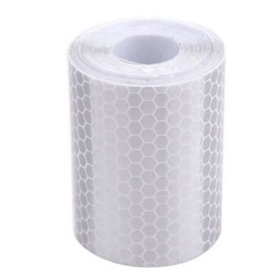 Bande Réfléchissante Autocollante 10cm X 5m - PVC, Étanche, Pour Véhicules Ou Sécurité