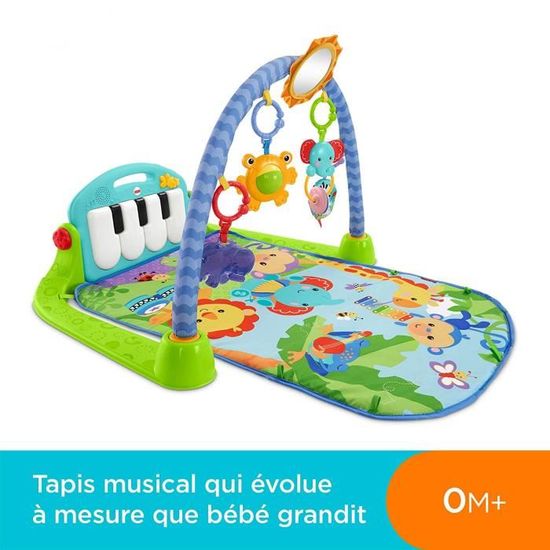 Nidouillet Tapis d'éveil bébé Musical , Piano pour Bébé, Aire de Jeu, avec  4 Modes, dès la Naissance, bleu AB144 - Cdiscount Puériculture & Eveil bébé