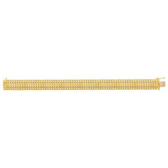 Bracelet maille russe 18 carats clearance