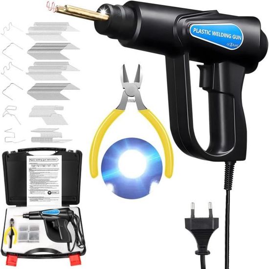Kit De Machine à Souder Le Plastique Pour Réparation De Pare-chocs De Voiture, 100W, Outils De Garage De Voiture, Fer à Souder En Plastique, Agrafeuse à Chaud