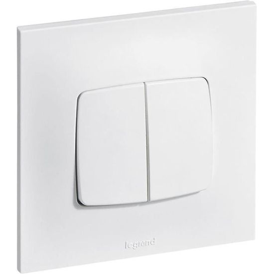 Interrupteur Poussoir Legrand Neptune Blanc - Occasion - 220V