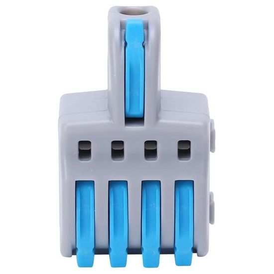 50PCS Connecteur à Double Fil avec Boucle de Verrouillage, Bloc de Jonction Double Fil Rapide 2