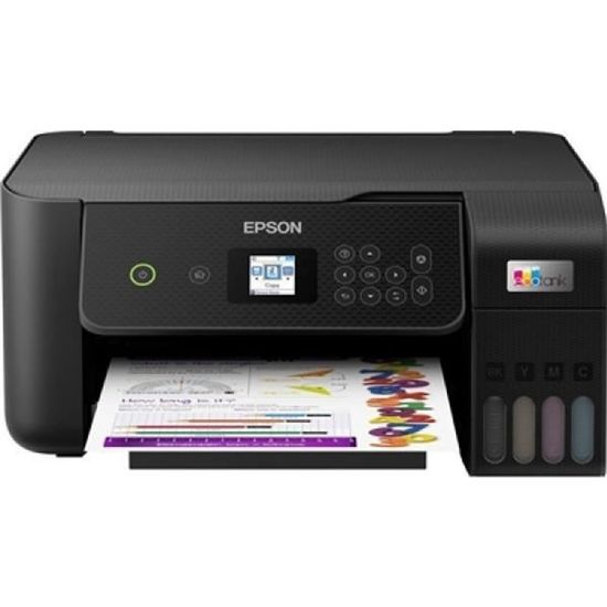 Imprimante Epson EcoTank ET-2825 - Jet d'encre - Impression couleur - Noir - Wifi - Apple AirPrint