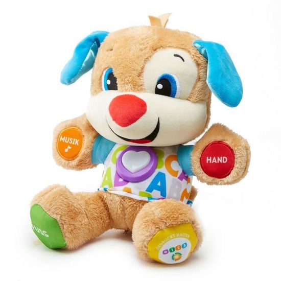 Jouet d'éveil Fisher-Price Rires et Éveil FPM50 pour garçon de 0,5 à 3 ans - Chien interactif - Multicolore