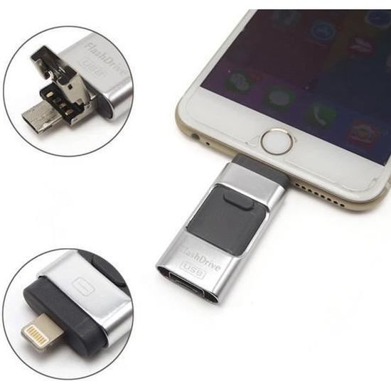 Clé Usb Pour Iphone Lecteur Flash 512 Go Clé Usb 3.0 Et Type C Double Clé Usb Pour Iphone 15