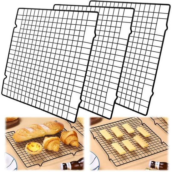 Grille De Refroidissement 3 Niveaux Empilable En Inox - Pour Four, Cupcakes, Biscuits, Pizza - Lavable Lave-vaisselle