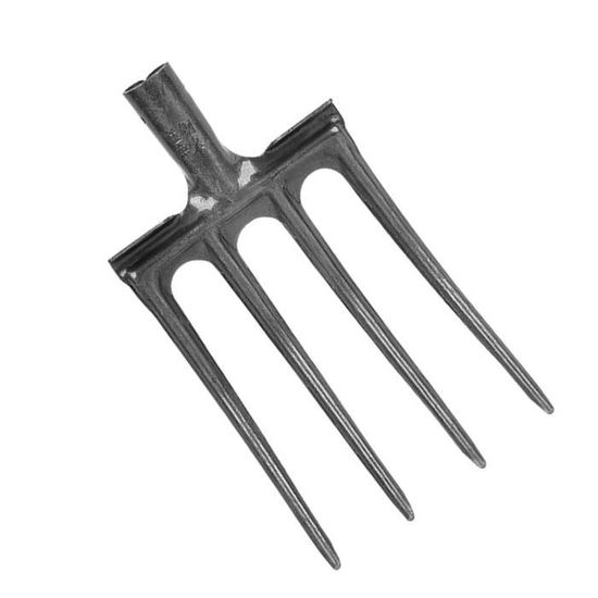 Fourche à Bêcher 5 Dents Acier Haute Teneur Carbone - Fourche Jardin Anti-Casse Pour Ferme Et Sol Dur