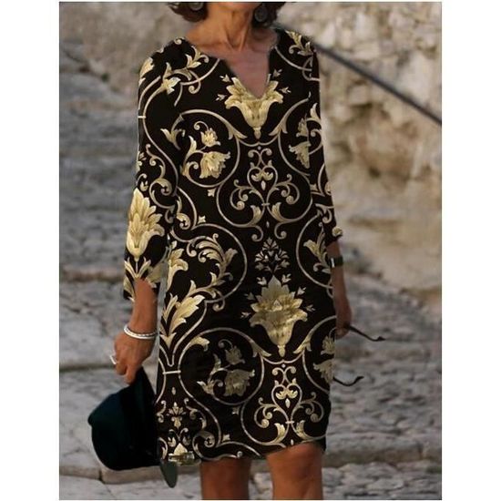 Robe droite genou discount