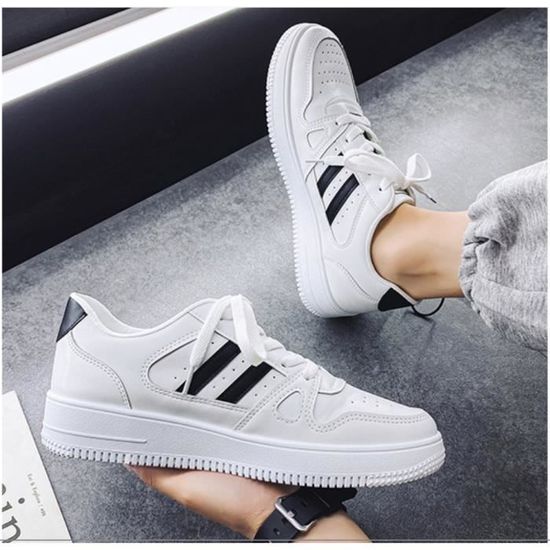 Fashion Baskets t homme blanche pas cher Chaussure de ville