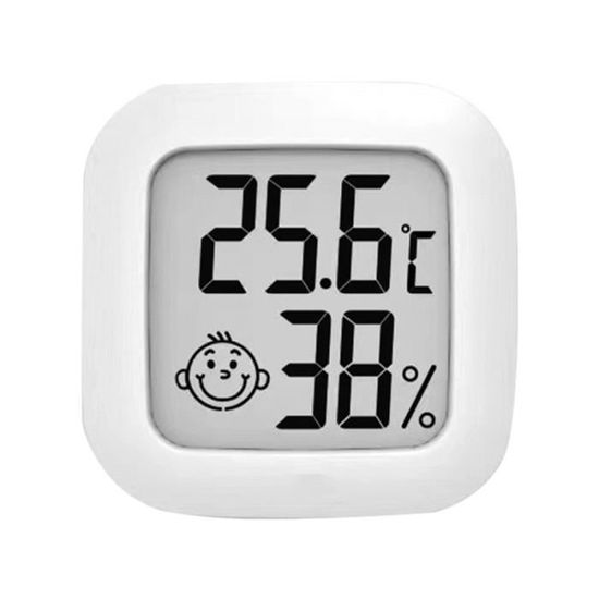 1PC ménage thermomètre hygromètre chambre bébé précis maison affichage de surveillance humide sec pour  THERMOMETRE BEBE