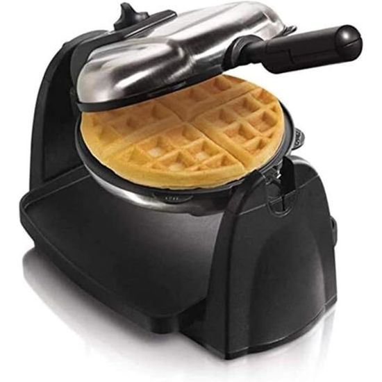 Gaufrier Rotatif DOMO DO9224W – 2 Gaufres Dorées Parfaites – Revêtement Antiadhésif – Cuisson Homogène