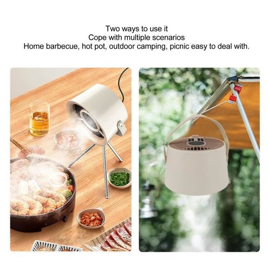 Hotte De Cuisine Portable Avec 3 Vitesses Pour Barbecue