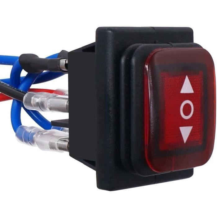 L'interrupteur à bascule rouge de bouton 4 branche des commutateurs électri OFQ 