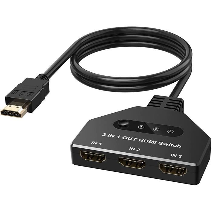 Répartiteur HD 4K 1X4 ports 3D UHD 1080p 4K x 2K vidéo commutateur