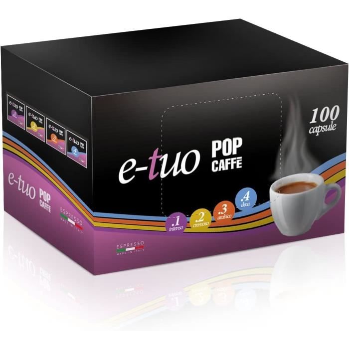100 Capsules "etuo" mélange 1 intense compatible machine à cafè Mitaca