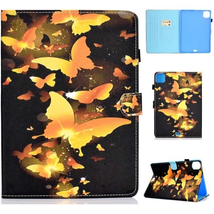 Étui pour Apple iPad Air 2020 (4th Generation) (10,9 Pouces) PU Cuir Poche Étui Flip Coque Protection avec Veille/Sommeil Housse
