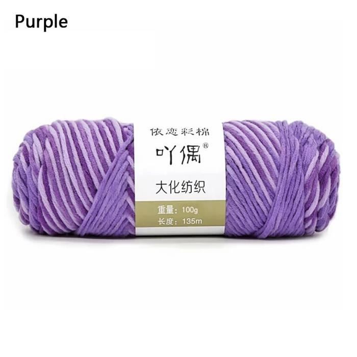 100g barre de fil de coton de lait couture main bricolage écharpe ligne ménage chaud b311