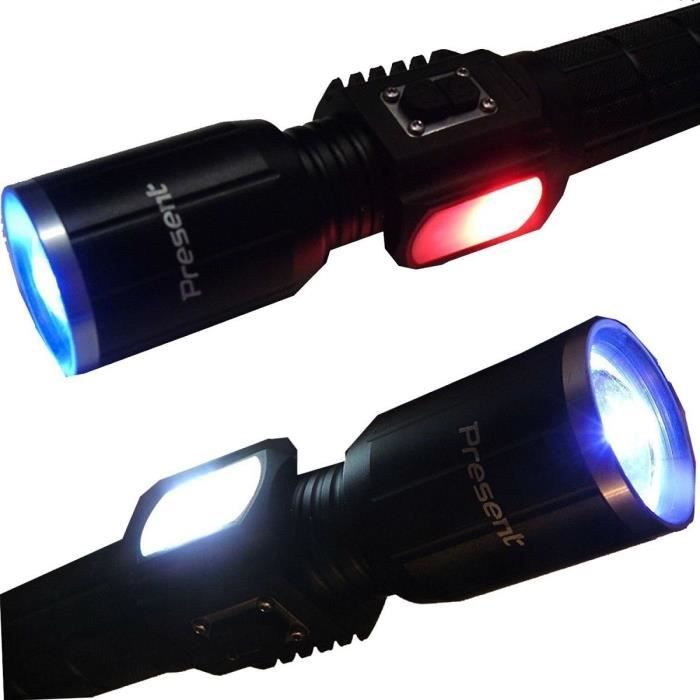 Nouveau LAMPE TORCHE RECHARGEABLE ZOOM AUTOMATIQUE