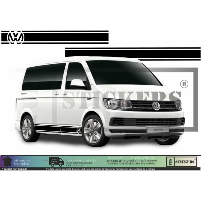 Van VW Volkswagen T4 T5 T6 Kit Décoration Noir - Sticker Autocollant Graphic Decals - VW