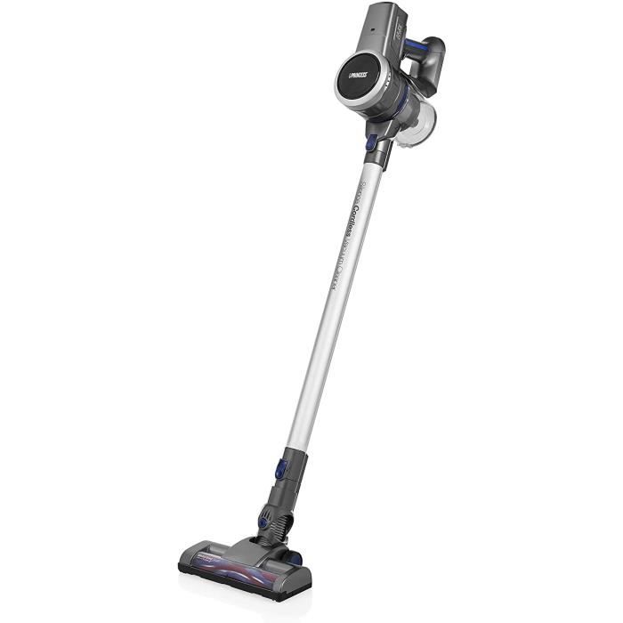 Aspirateur balai sans fil sans sac Silencio 339480 Princess - Extrêmement silencieux: 65 dB - Autonomie de 35 min