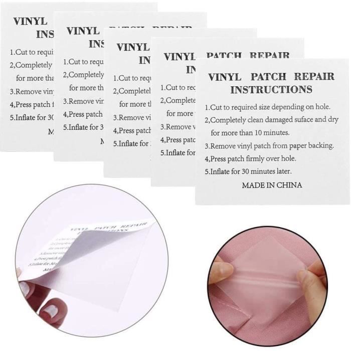 Lot de 10 rubans adhésifs transparents pour réparation de tente, pour sacs à dos, auvents, tentes de camping, vestes et matelas gonf