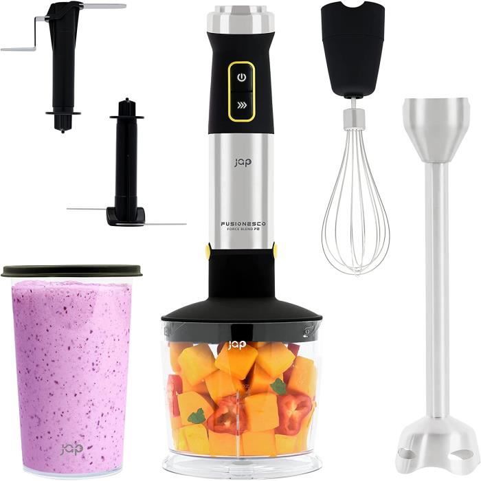 Mixeur plongeant - JAP Forceblend F2 5 en 1 - Puissance 1500W - Concasseur à glace